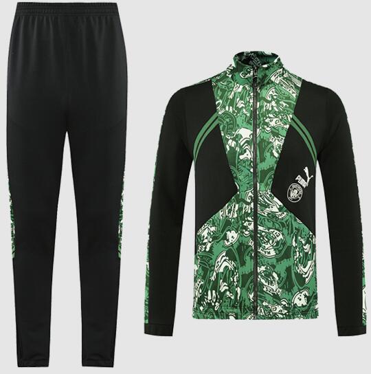 Manchester City 2021/22 Black Green Training Suit (Jacket+Trousers)