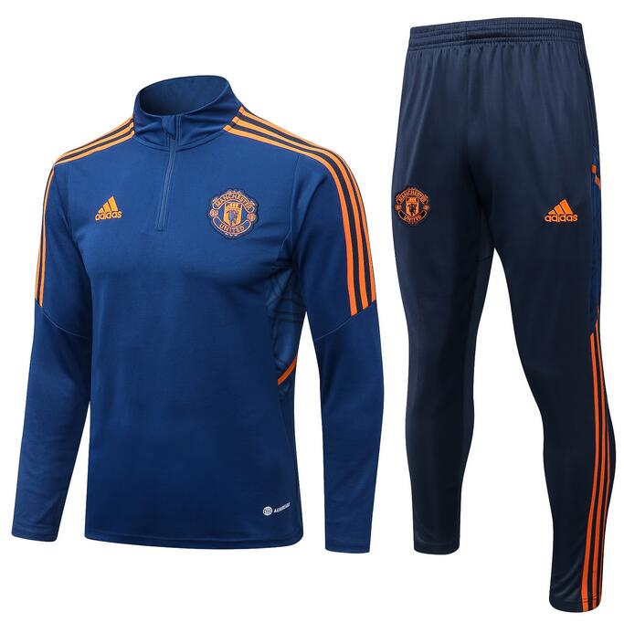 Manchester United 2022/23 Cyan Training Suit (Sweatshirt+Trouser)