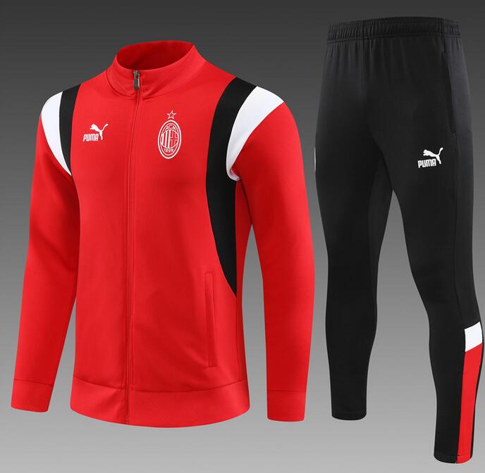 AC Milan 2023/24 Red Training Suit (Jacket+Trouser)