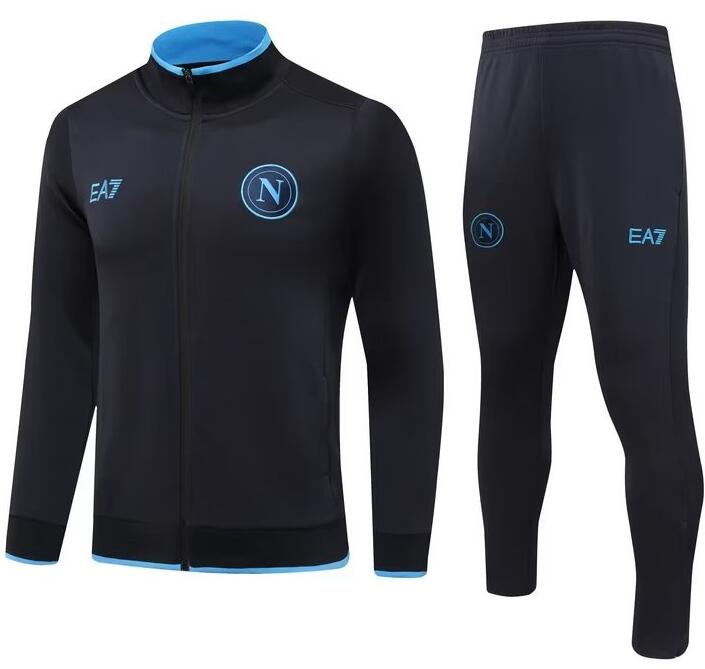 Napoli 2023/24 Black Training Suits (Jacket+Trouser)