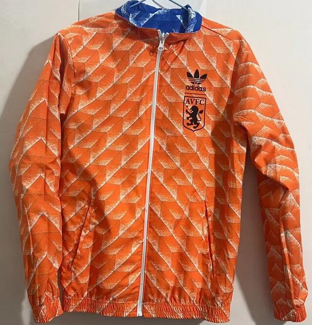 Netherlands 2023/24 Orange Blue Double-Face Windbreaker Jacket