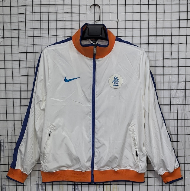 Netherlands 2025/26 White Windbreaker Jacket