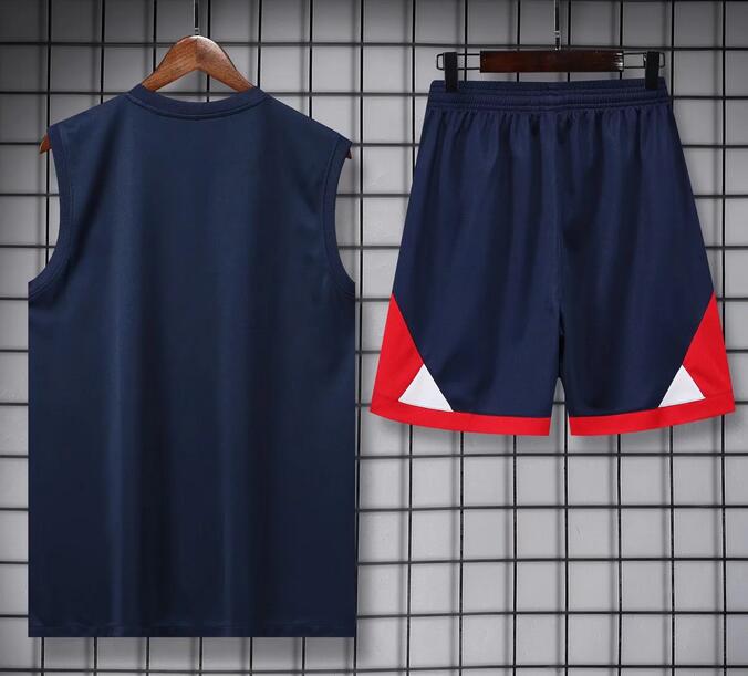 PSG 2022/23 Navy Red Vest Training Uniforms Dosoccerjersey Shop