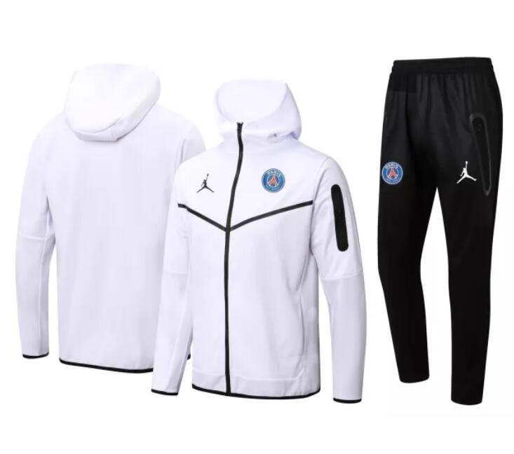 PSG 2022/23 White Training Suit (Hoodie Jacket+Trouser)