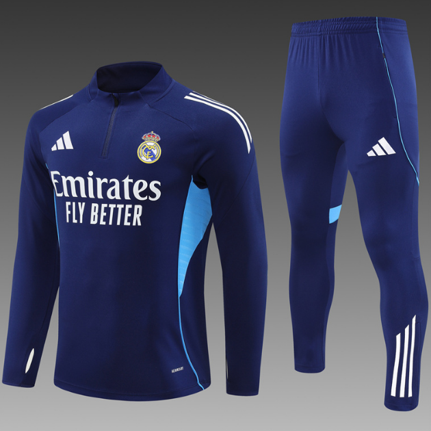 Real Madrid 2025/26 Navy Training Suit (Sweatshirt+Trouser)