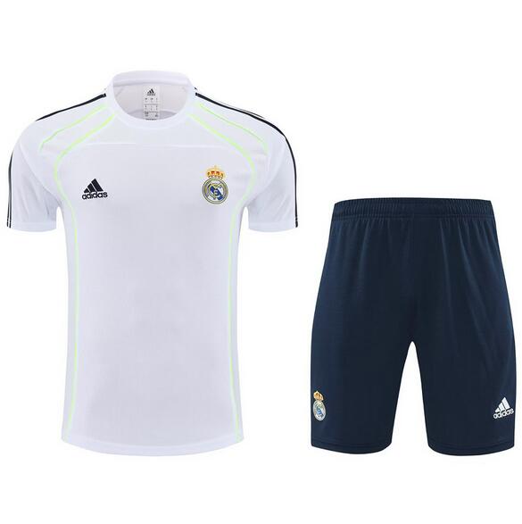 Real Madrid 2025/26 White Training Uniforms (Shirt+Shorts)