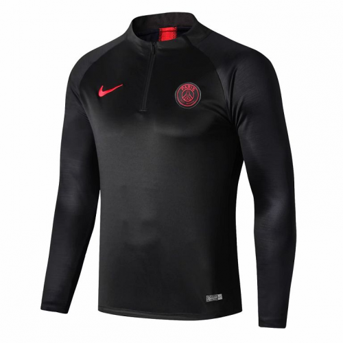 PSG 2019/20 Training Sweat Shirt Black Red