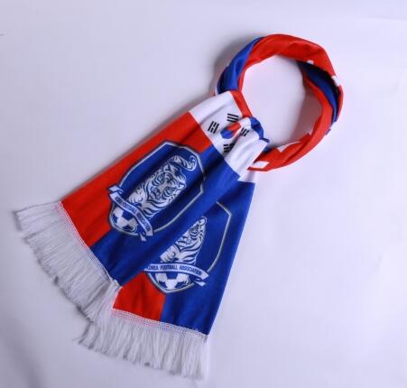 2018 World Cup Korea Soccer Scarf Blue