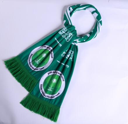 2018 World Cup Saudi Arabia Soccer Scarf Green