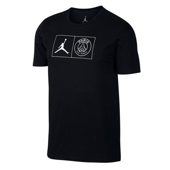 PSG x Jordan 2018/19 Black T-Shirt 002