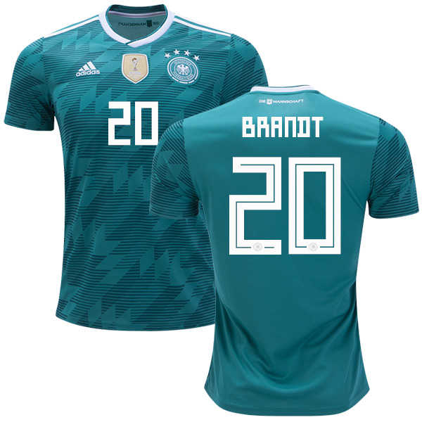 Germany 2018 World Cup JULIAN BRANDT 20 Away Shirt Soccer Jersey