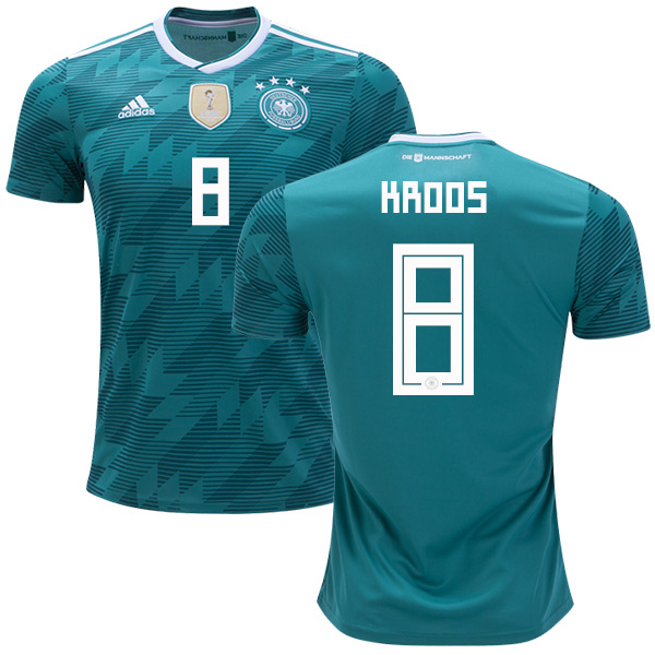 Germany 2018 World Cup TONI KROOS 8 Away Shirt Soccer Jersey