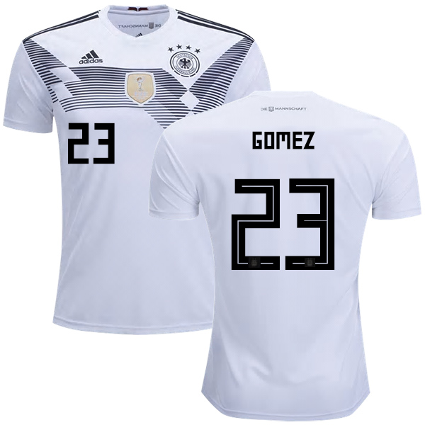 Germany 2018 World Cup MARIO GOMEZ 23 Home Shirt Soccer Jersey