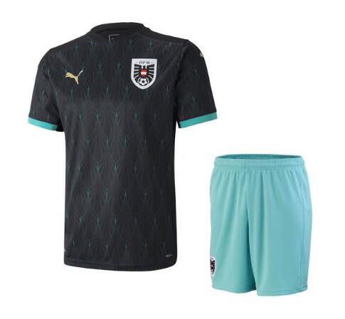 Austria 2020 Away Kids Soccer Jersey Kits Children Shirt and Shorts