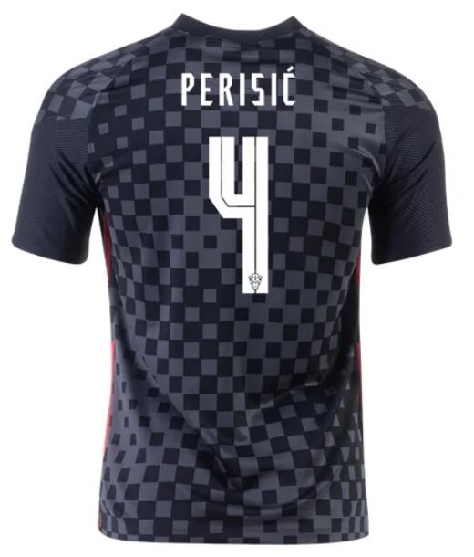 Croatia 2020 Away IVAN PERIŠIĆ 4 Shirt Soccer Jersey