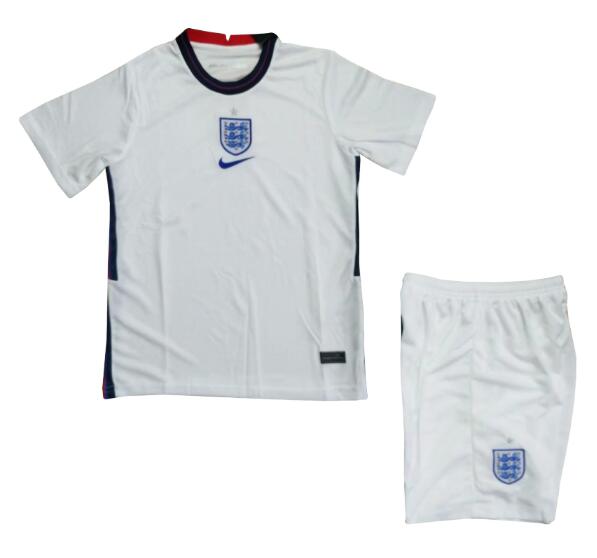 England 2020 Home Kids Soccer Kit Children Shirt And Shorts