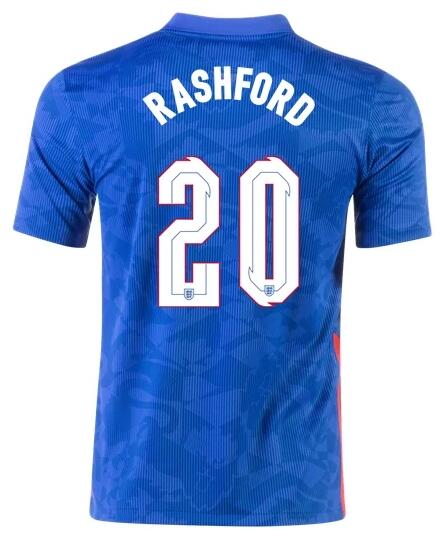 England 2020 Away RASHFORD 20 Shirt Soccer Jersey