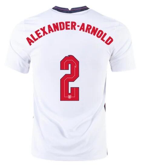 England 2020 Home ALEXANDER-ARNOLD 2 Shirt Soccer Jersey