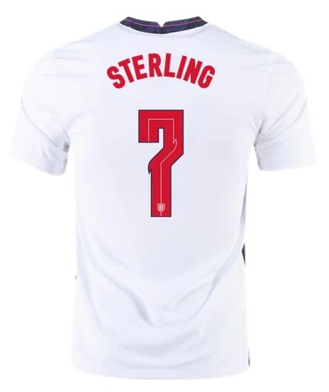 England 2020 Home STERLING 7 Shirt Soccer Jersey