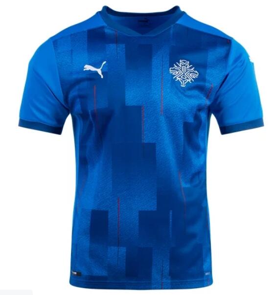 Iceland 2020 Home Shirt Soccer Jersey Blue