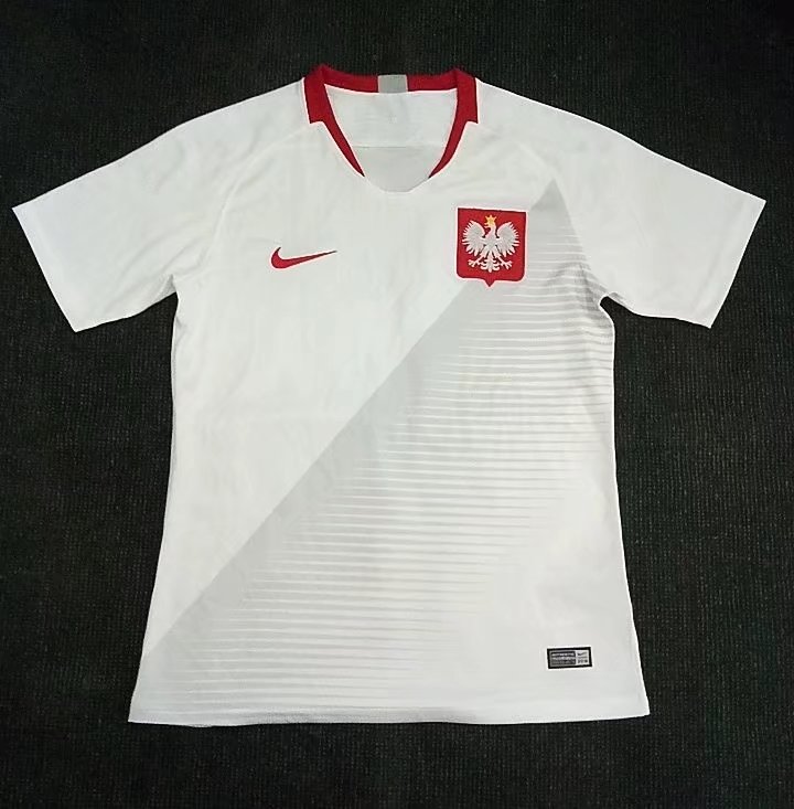 Poland 2018 World Cup Home Shirt Soccer Jersey White Dosoccerjersey Shop