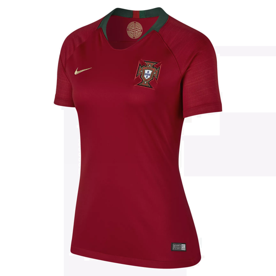 Portugal 2018 World Cup Home Women's Red Shirt Soccer Jersey