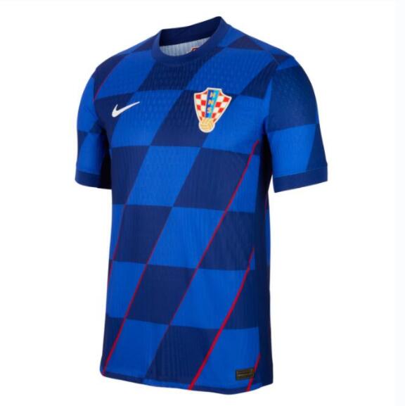 Croatia 2024 Euro Cup Away Match Version Shirt Soccer Jersey