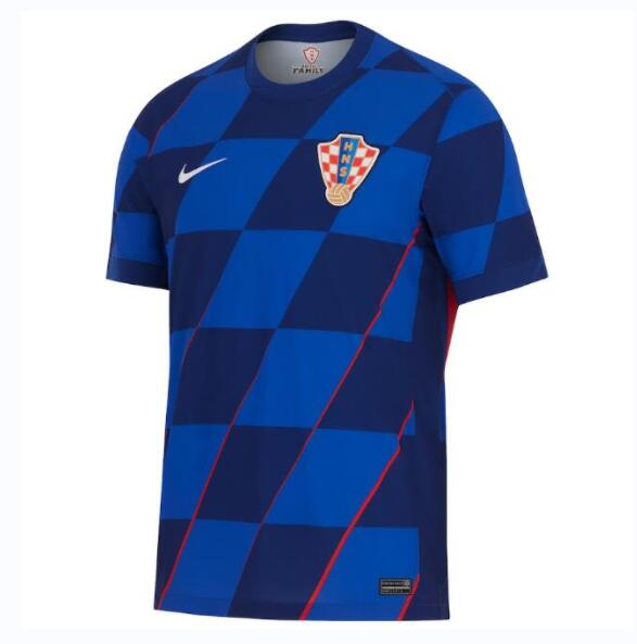 Croatia 2024 Euro Cup Away Shirt Soccer Jersey
