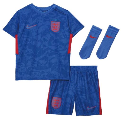 England 2020/21 Away Kids Soccer Whole Kit Children Shirt &Shorts&Socks