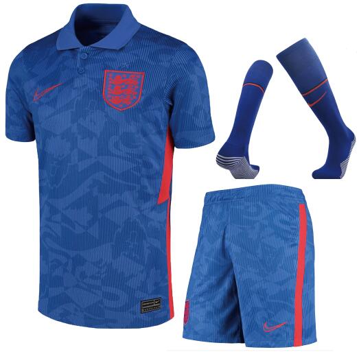 England 2020/21 EURO Away Soccer Team Whole Kit