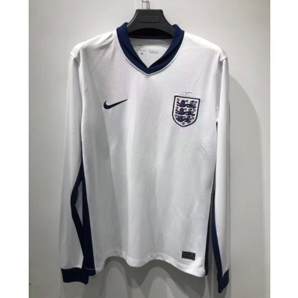England 2024 Euro Cup Home Long Sleeve Shirt Soccer Jersey
