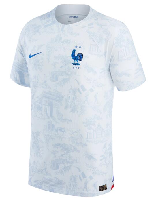 France 2022/23 Away Match Version Shirt Soccer Jersey