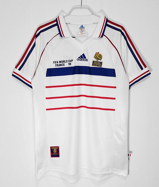 France 1998 World Cup Away Retro Shirt Soccer Jersey