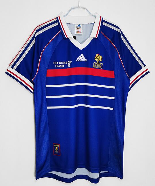 France 1998 World Cup Home Retro Shirt Soccer Jersey