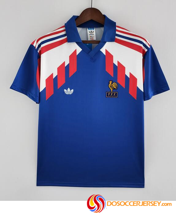 France 1988/90 Home Retro Shirt Soccer Jersey