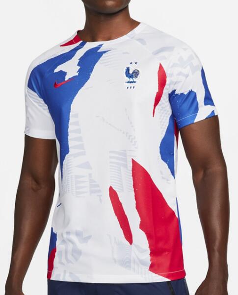 France 2022/23 White Pre-Match Training Shirt