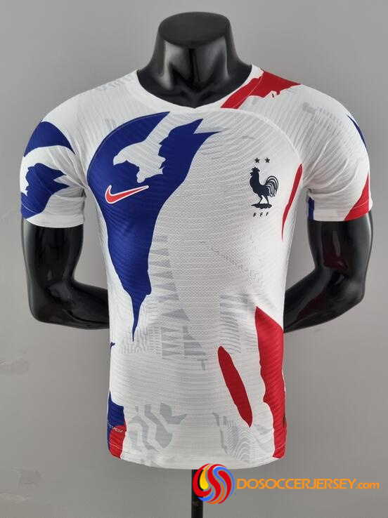 France 2022/23 White Pre-Match Match Version Training Shirt