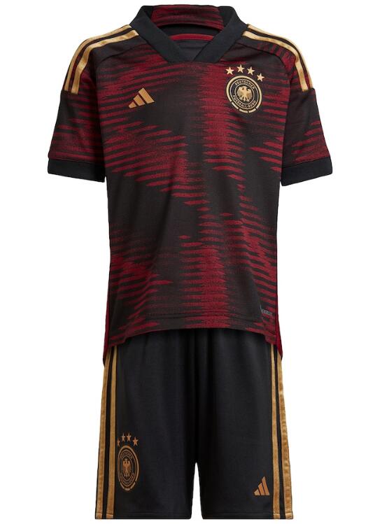 Germany 2022 World Cup Away Kids Soccer Kits Children Shirt With Shorts