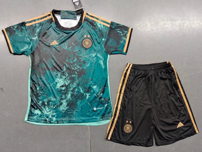 Germany 2023/24 Away Kids Soccer Kits Children Shirt With Shorts