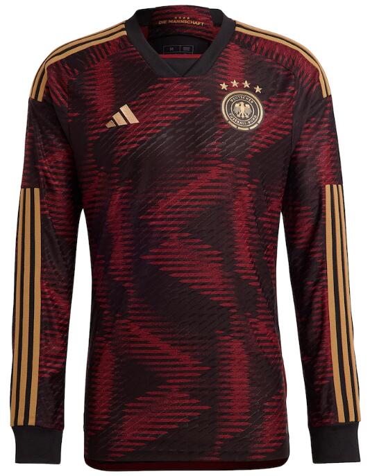 Germany 2022 World Cup Away Long Sleeved Shirt Soccer Jersey