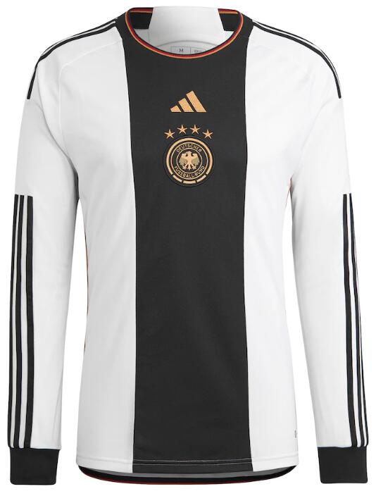 Germany 2022 World Cup Home Long Sleeved Shirt Soccer Jersey