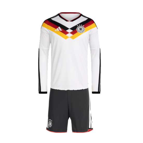 Germany 2026/27 Home Kids Long Sleeved Soccer Kits Youth Shirt + Shorts