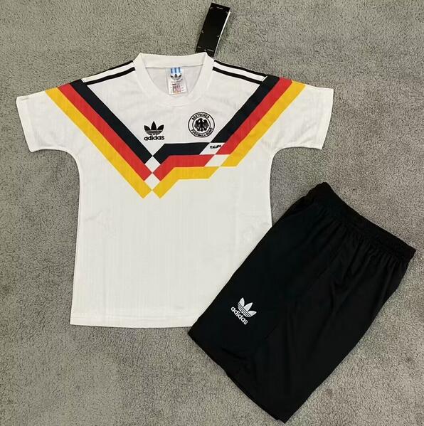 Germany 1994 Home Kids Retro Soccer Kits Children Shirt + Shorts