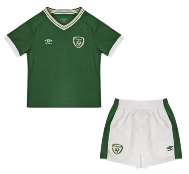 Ireland 2020/21 Home Kids Soccer Kit Children Shirt And Shorts