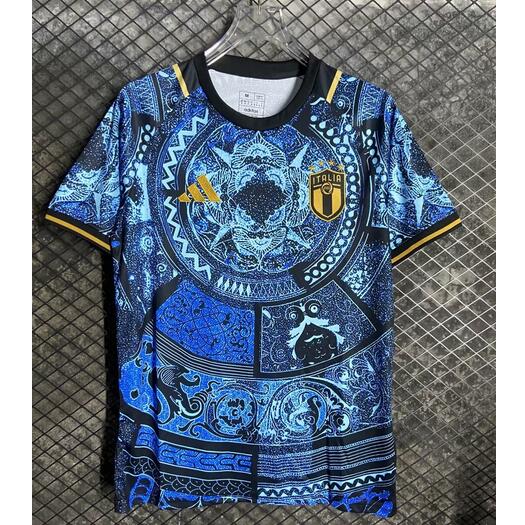 Italy 2024 Euro Cup Special Blue Shirt Soccer Jersey
