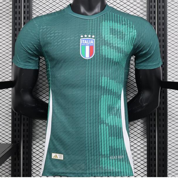 Italy 2024 Euro Cup Pre-Game Green Match Version Training Shirt