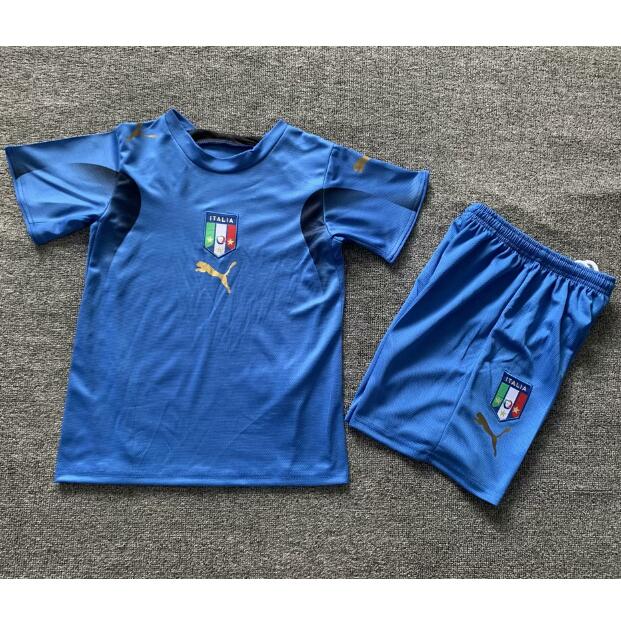 Italy 2006 Home Kids Retro Soccer Kits Children Shirt + Shorts