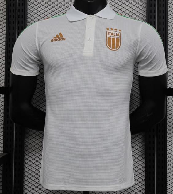 Italy 2023/24 White Match Version Polo Shirt