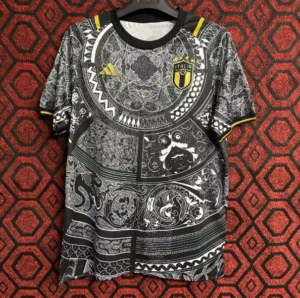Italy 2024 Euro Cup Special Black Shirt Soccer Jersey