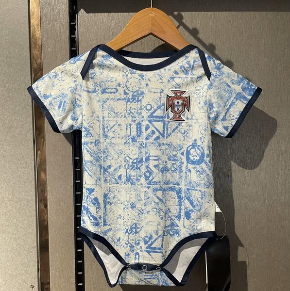 Portugal 2024 Euro Cup Away Infant Baby Shirt Soccer Jersey Kit